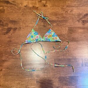 Target Floral Bikini Top - Multicolor